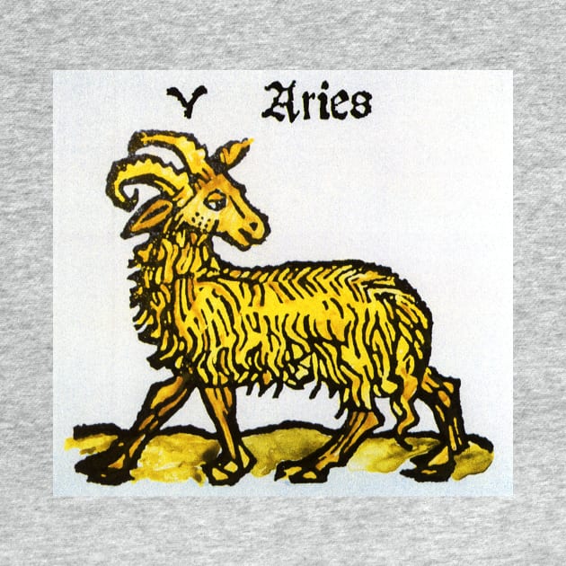 Vintage Signs of the Zodiac, Aries the Ram by MasterpieceCafe